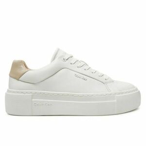 Pantofi sport Calvin Klein FF CUPSOLE LACE UP W/ML LTH imagine