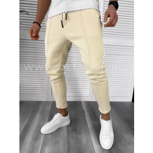 Pantaloni de trening bej conici K192 P20-4.3 imagine