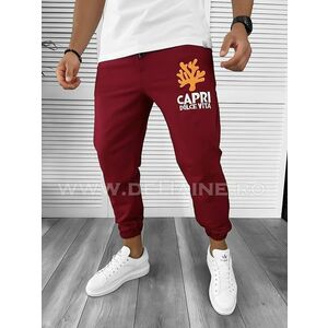 Pantaloni de trening grena conici B7963 13-5.1 imagine