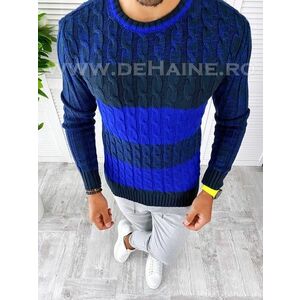 Pulover barbati gros slim fit bleumarin T3565. 81-4.1 imagine