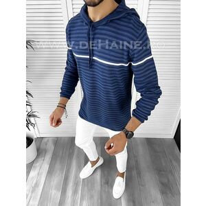 Hanorac barbati bleumarin slim fit T3713 P18-1.3 imagine