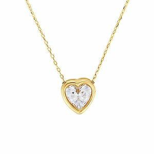 Colier din aur 14k Crystal Heart imagine