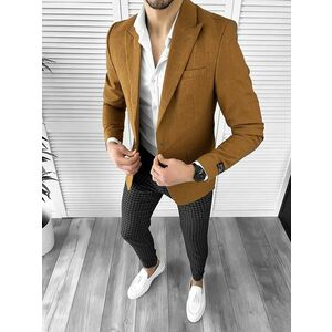 Sacou barbati slim fit maro 10270 N2-6.1 imagine