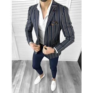 Sacou barbati slim fit 2220 D2-5.1 imagine