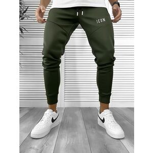 Pantaloni de trening kaki silon conici 12377 D2-5.3 imagine