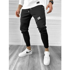 Pantaloni de trening negri conici 10230 15-1.3 imagine