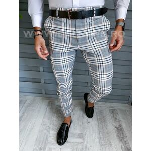 Pantaloni barbati eleganti in carouri B1743 I16-2 U4-1 imagine