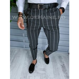 Pantaloni barbati eleganti gri B1301 106 imagine