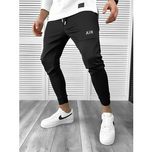 Pantaloni de trening negri conici 10237 D5-4.1 imagine