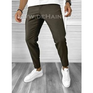 Pantaloni barbati casual regular fit maro A8449 N3-6 imagine