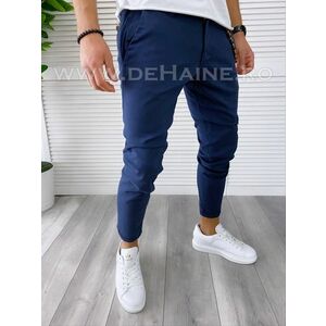 Pantaloni barbati casual regular fit bleumarin B1734 F6-4 imagine