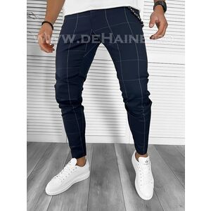 Pantaloni barbati casual regular fit bleumarin B7884 D6-3.3 imagine