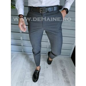 Pantaloni barbati eleganti gri inchis B1639 P19-4.3 imagine