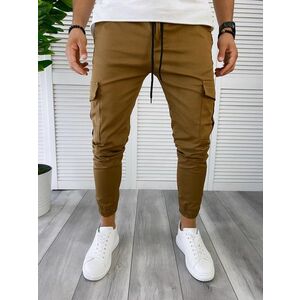 Pantaloni barbati maro smart casual B6052 O2-4.1 imagine