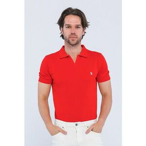 Tricou polo cu aspect texturat imagine