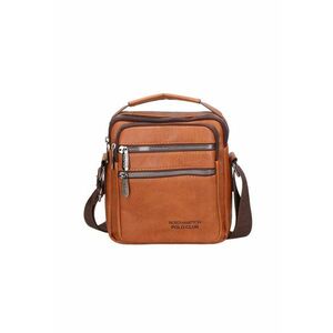 Geanta crossbody de piele ecologica cu bareta logo imagine