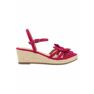 Sandale wedge de piele intoarsa cu detaliu floral SAMSULA 27851 imagine