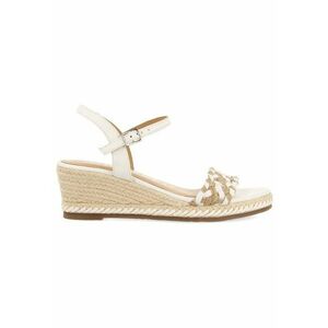 Espadrile wedge cu detalii de piele imagine