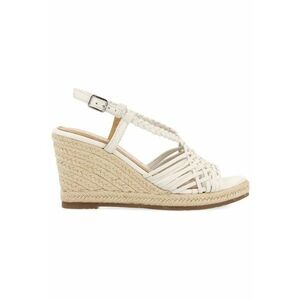 Sandale wedge de piele cu design impletit Gilde imagine