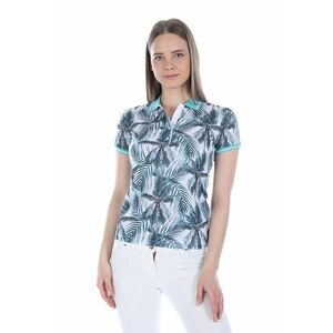 Tricou polo cu model tropical imagine