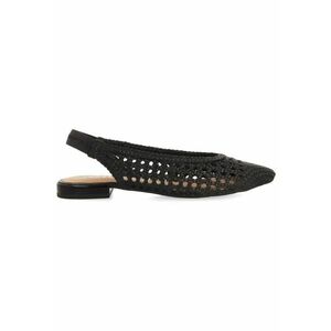 Pantofi slingback de piele cu perforatii imagine