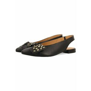 Balerini de piele slingback cu varf ascutit imagine