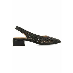 Pantofi slingback de piele cu perforatii imagine