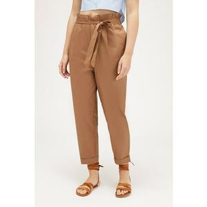 Pantaloni crop cu talie inalta imagine