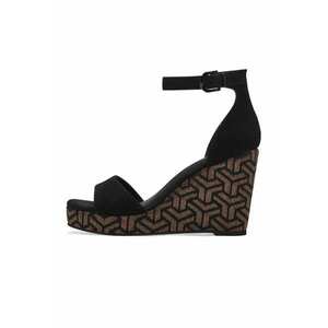 Sandale din piele cu talpa wedge imagine