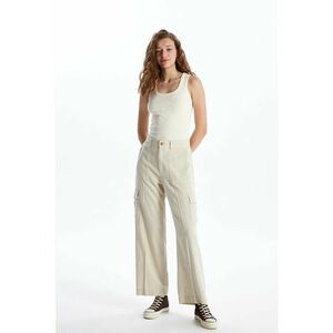 Pantaloni cargo din amestec de in imagine