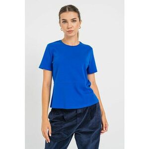 Tricou slim-fit cu terminatie peplum imagine