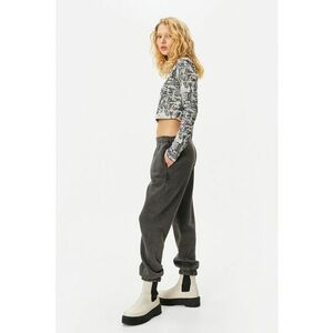 Pantaloni de trening din amestec de bumbac cu talie elastica imagine