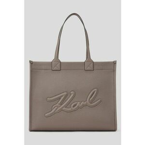 Geanta shopper de piele ecologica cu logo in relief imagine