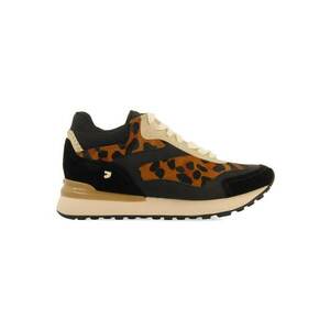 Pantofi sport cu animal print si garnituri din piele intoarsa imagine