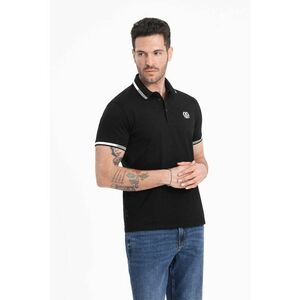 Tricou polo cu benzi constrastante imagine