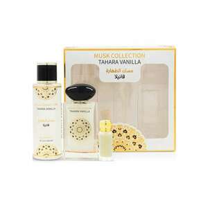 Set Apa de parfum Tahara Vanilla 60 ml + 250 ml Spray de corp + 12 ml Ulei Concentrat - Femei imagine