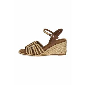 Sandale wedge de piele imagine