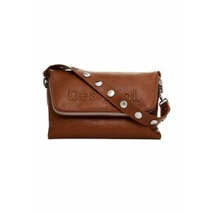 Geanta crossbody de piele ecologica cu logo in relief imagine