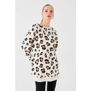 Bluza de trening lunga cu animal print imagine