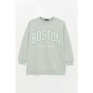 Bluza de trening supradimensionata cu decolteu la baza gatului Boston imagine