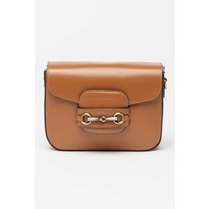 Geanta crossbody de piele cu logo imagine