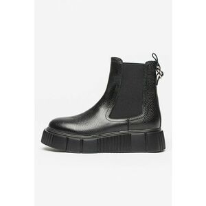 Ghete Chelsea flatform de piele imagine