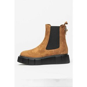 Ghete Chelsea flatform de piele imagine