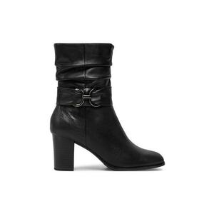 Botine dama - 304309 Piele naturala - Negru imagine