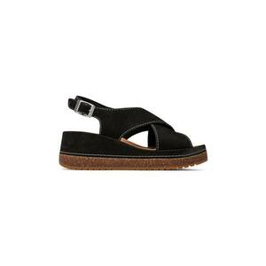 Sandale dama - 303500 - Piele nabuc - Negru imagine