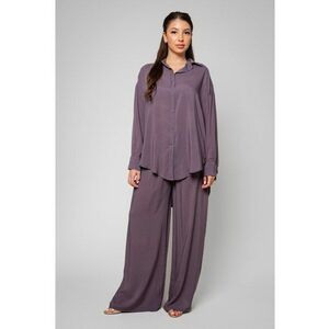 Set Gabrielle Camasa si Pantalon lung Grey Anthracite 14225 imagine