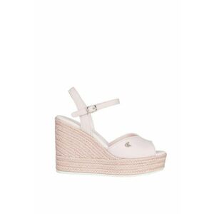 Sandale tip espadrile wedge cu garnituri de piele ecologica imagine