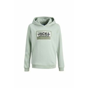 Hanorac JACK &JONES Logan Print Hood JNR Gri imagine