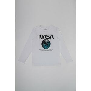 Bluza de bumbac cu imprimeu NASA® imagine