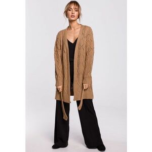 Cardigan ajurat cu cordon - imagine